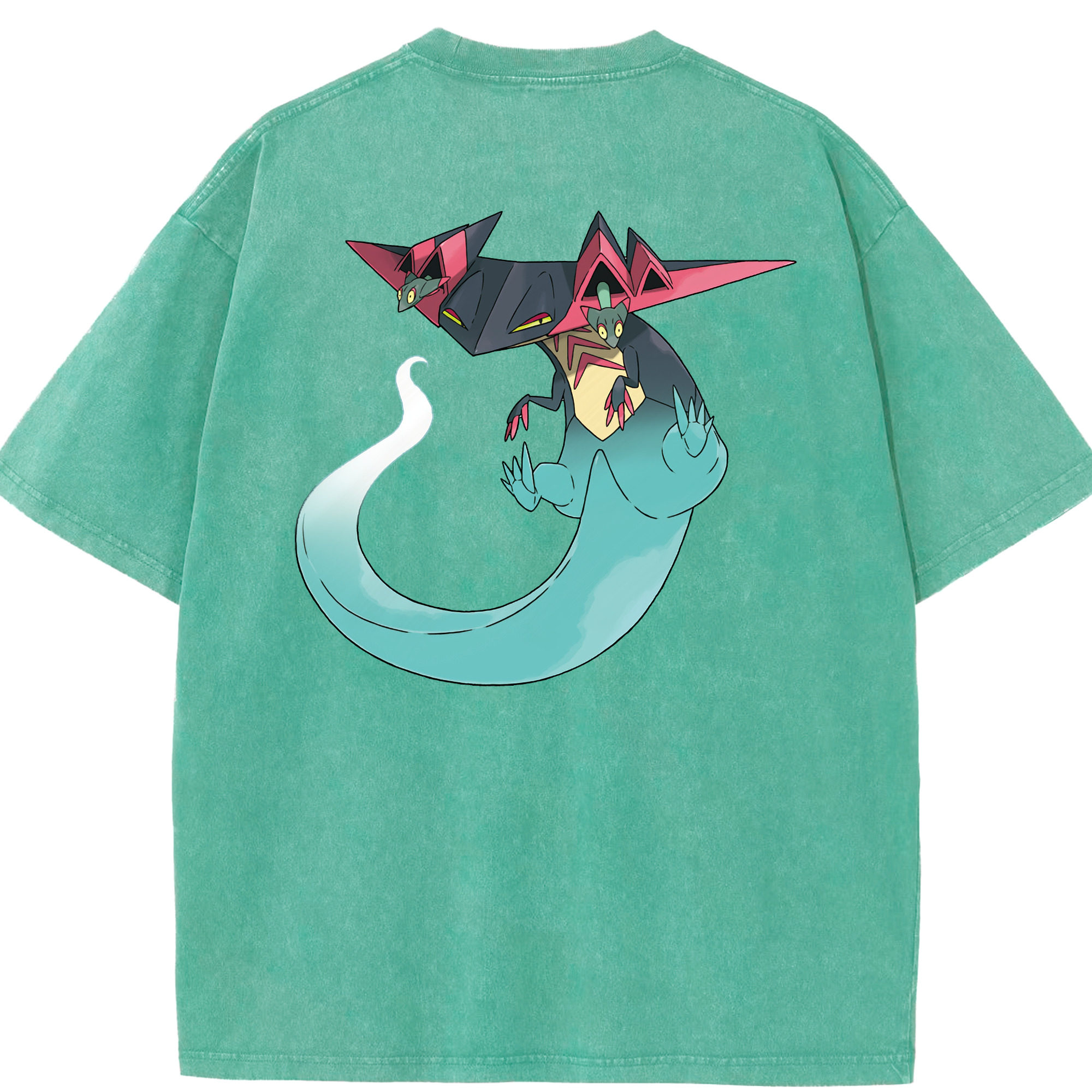 （画像用） ポケットモンスター Pokémon 綿100% ヴィンテージ風 半袖Tシャツ（背面プリント）